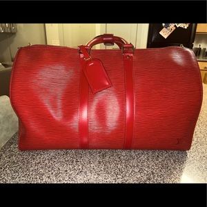 Louis Vuitton Epi Leather Keepall